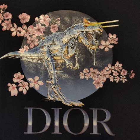 dior sorayama tyrannosaurus shirt